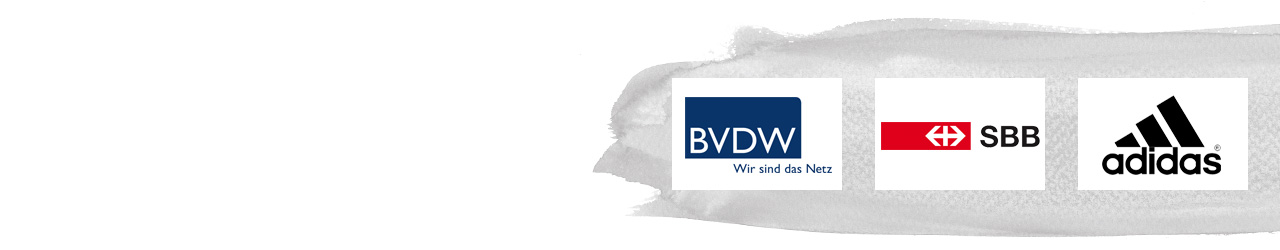 Logo von BVDW, Adidas und SBB